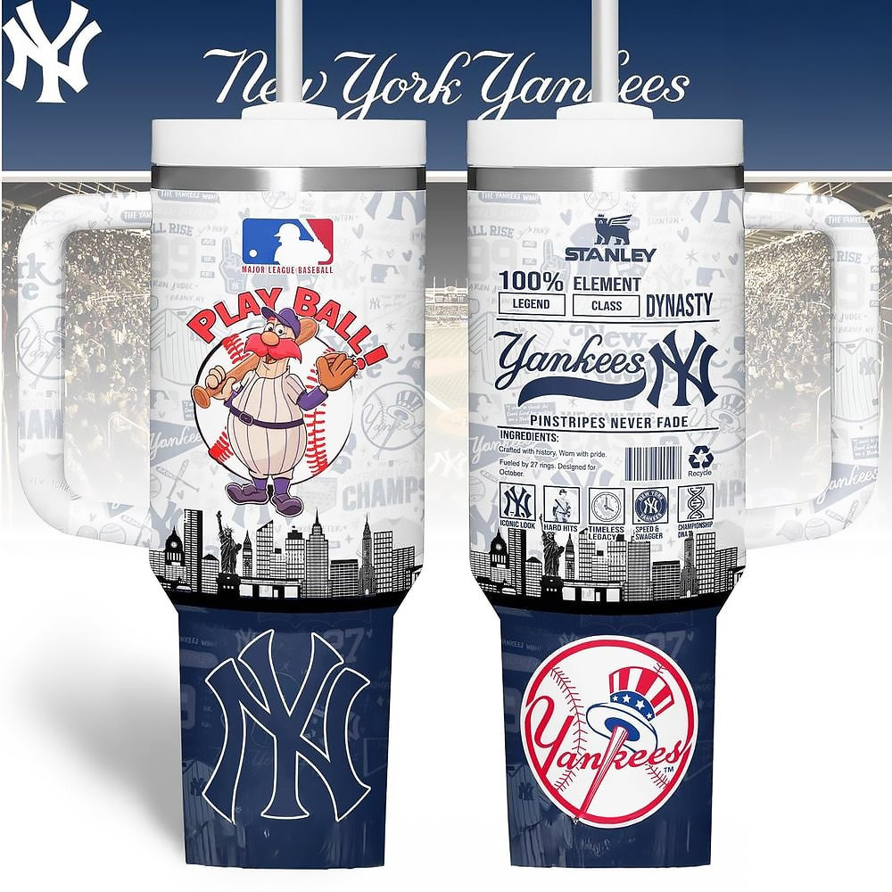 New York Yankees Stanley Pinstripes Never Fade Edition Stanley Tumbler Fans Gifts