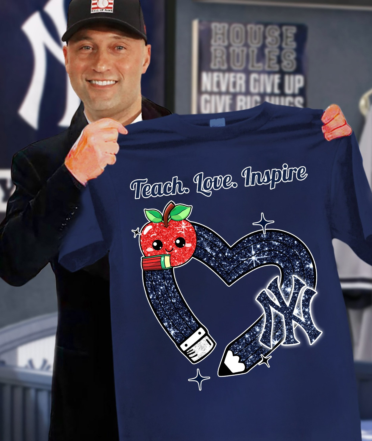 New York Yankees Teach Lover Inspired Teachers Shirt Honor Teachers Day Gifts For Fans