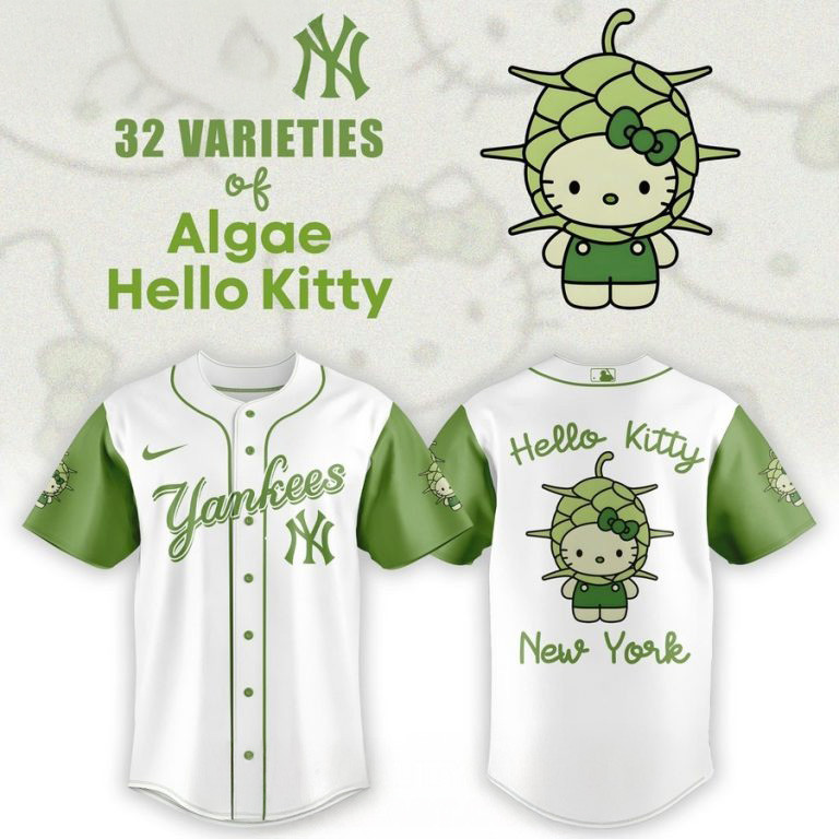 New York Yankees x 32 Algae Hello Kitty Baseball Jersey Baseball Player Gift Ideas