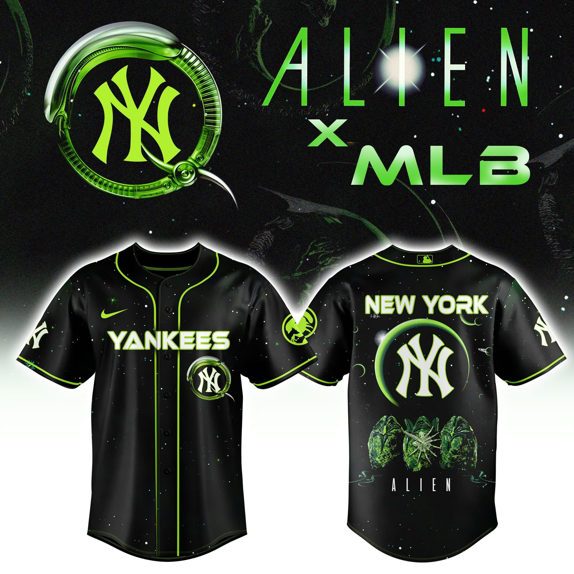 New York Yankees x Alien Jersey Baseball Team Gift Ideas