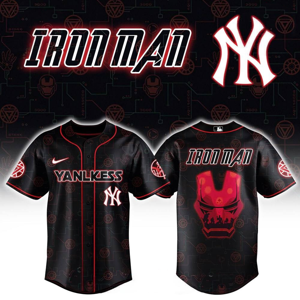 New York Yankees x Avengers Special Edition Baseball Jersey Unique Gifts For Baseball Fans