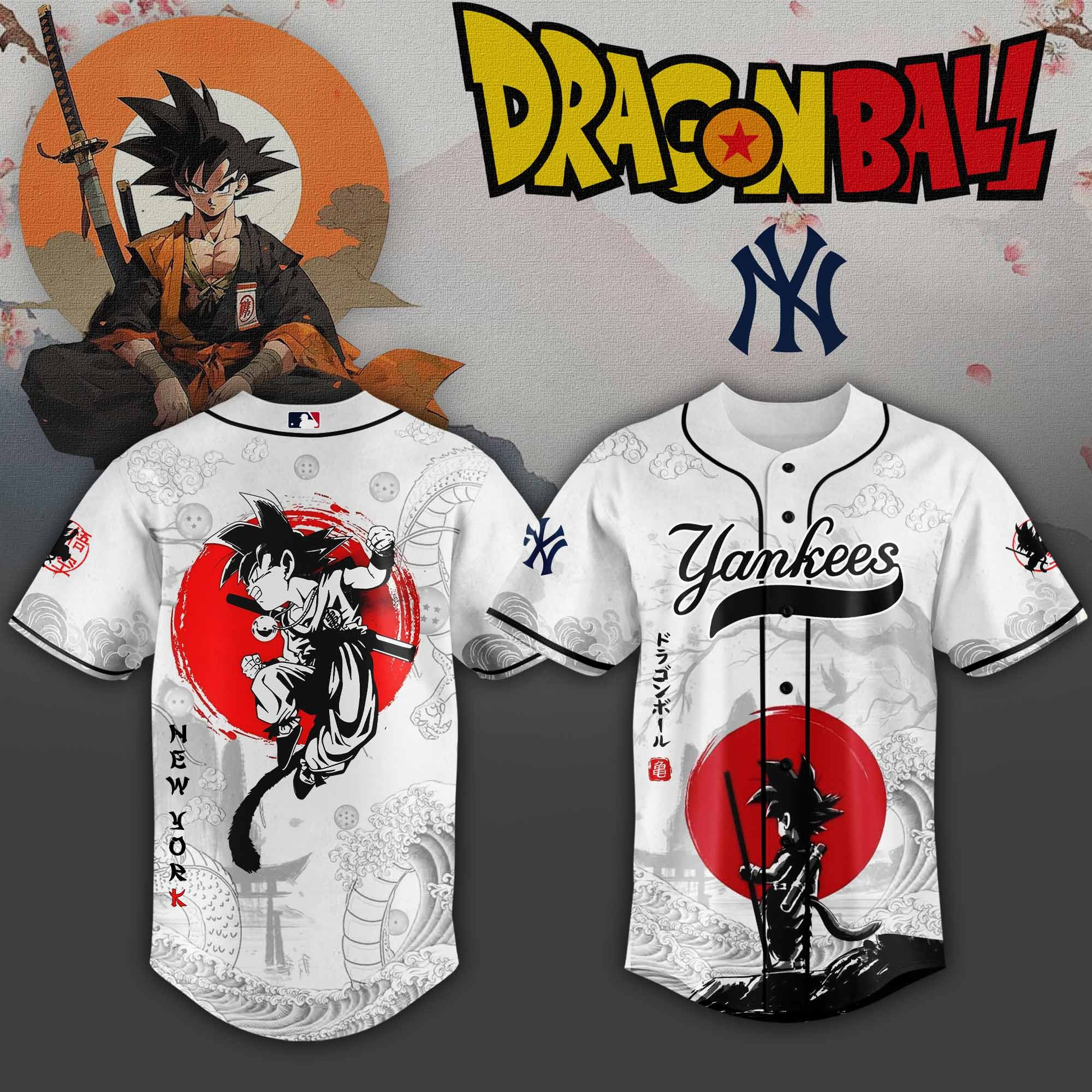 New York Yankees x Dragon Ball 2025 Japan Jersey Baseball Lover Gift Ideas