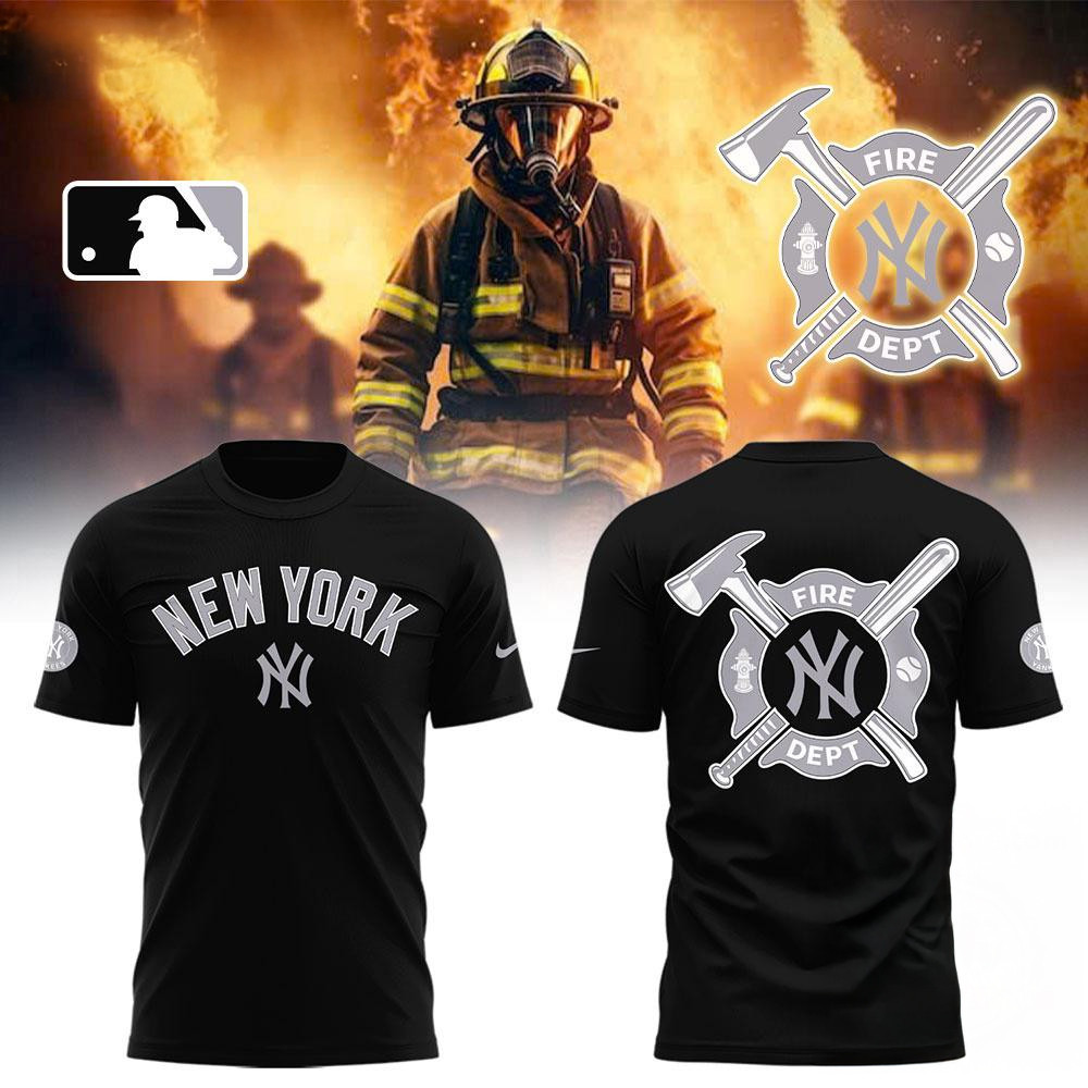 New York Yankees x Firefighter Appreciation Night Shirt Best Gifts For Baseball Fans