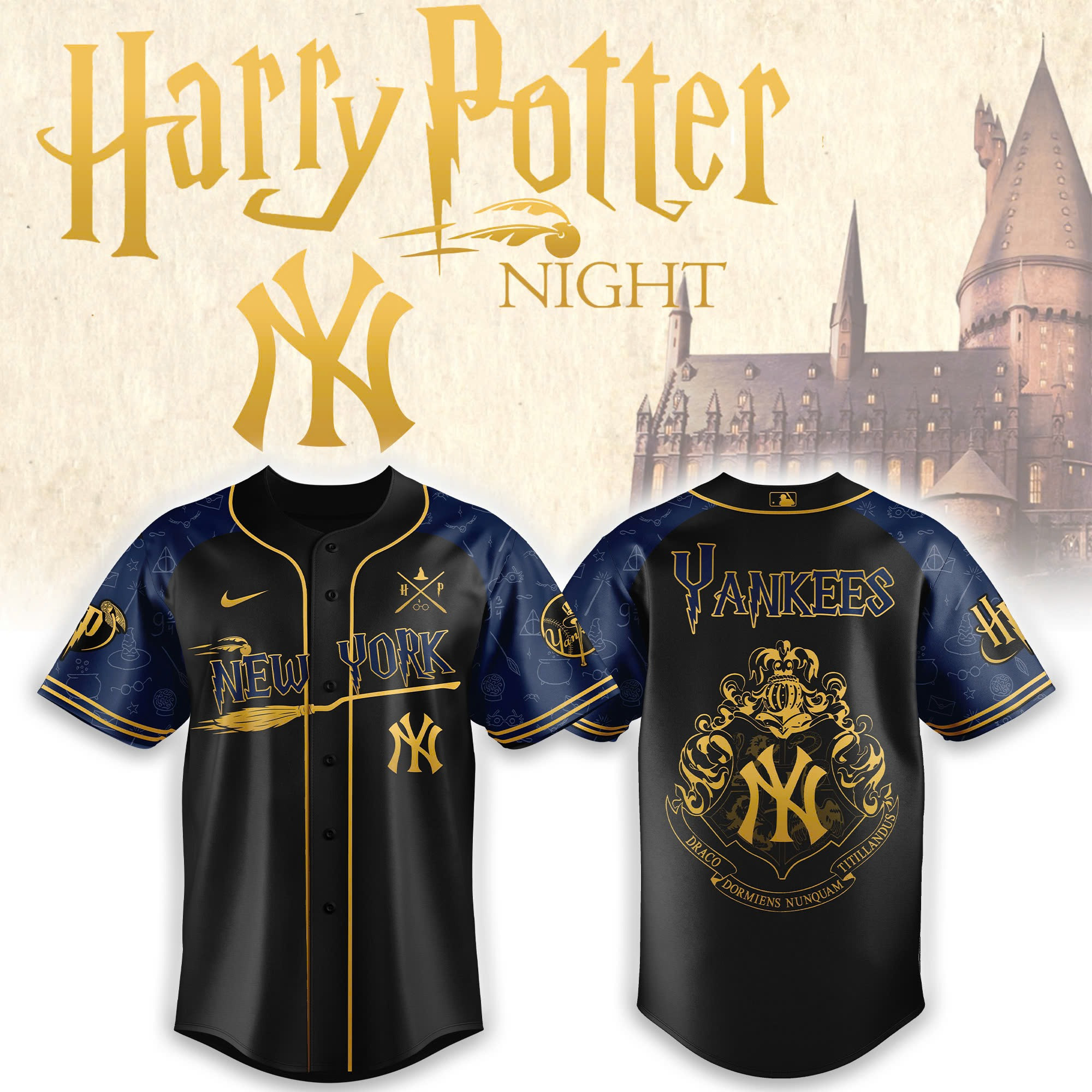 New York Yankees x Harry Potter Night Heritage Jersey Baseball Player Gift Ideas