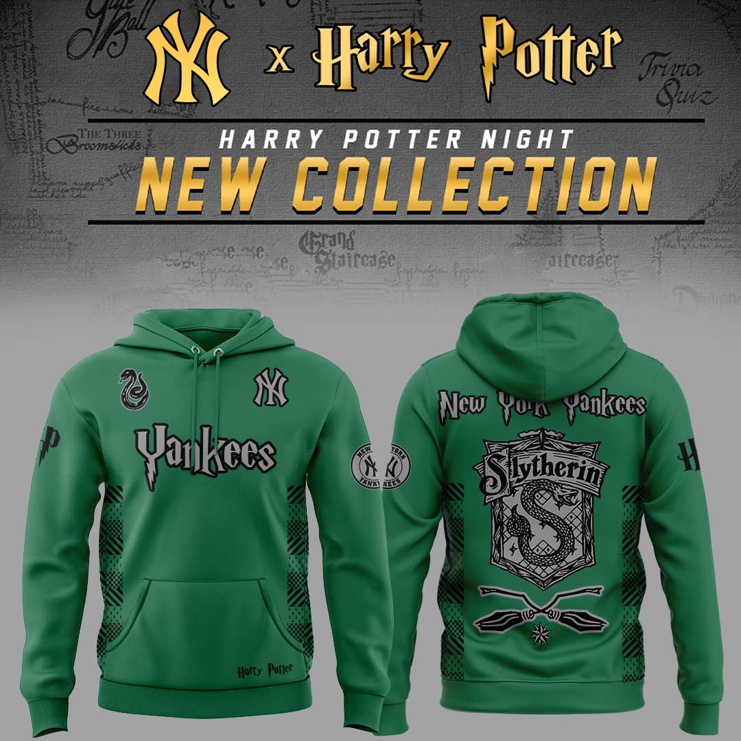 New York Yankees x Harry Potter Night Slytherin House Hoodie Baseball Father's Day Gifts