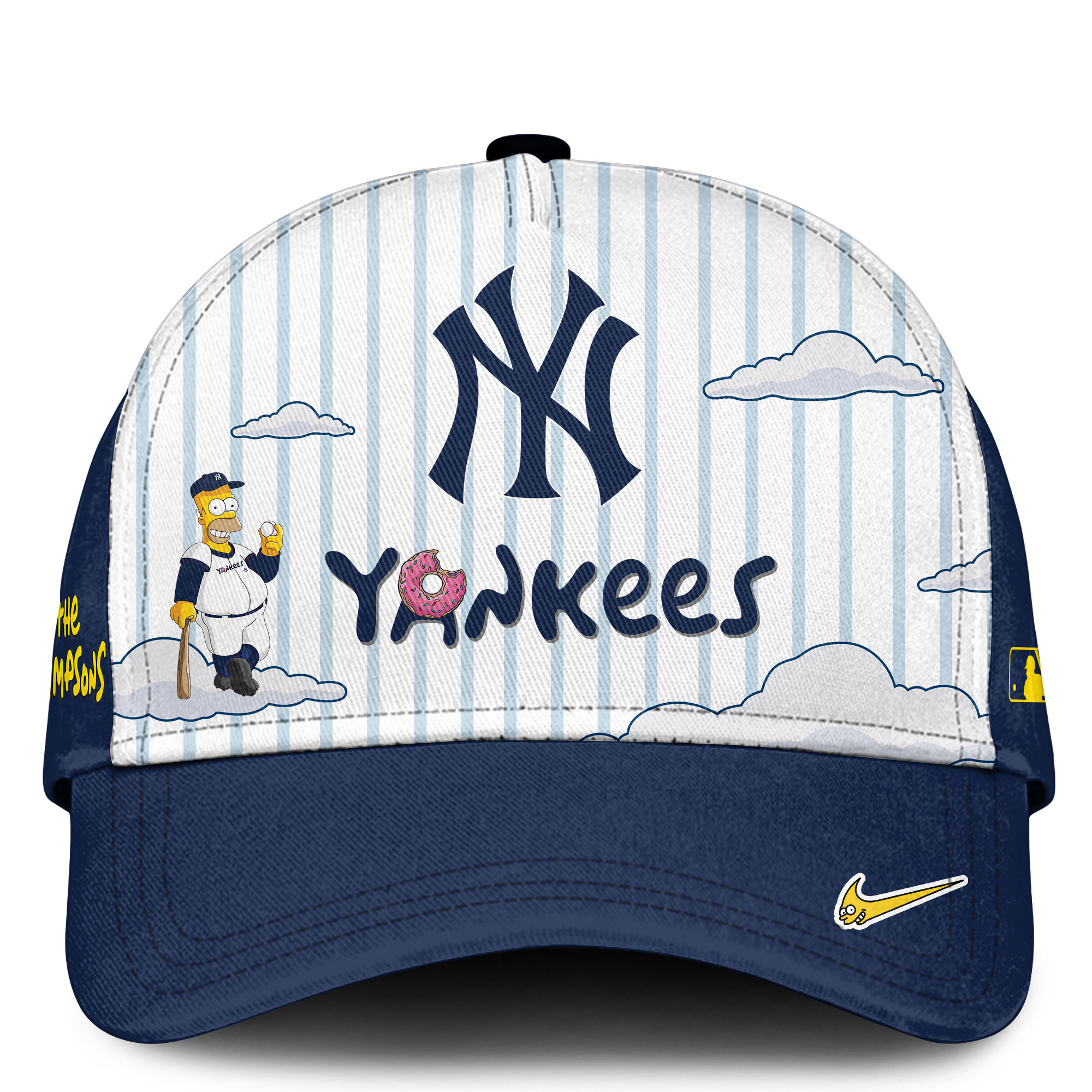 New York Yankees x Homer Simpson Hat Yankees Baseball Cap Baseball Lover Gift Ideas