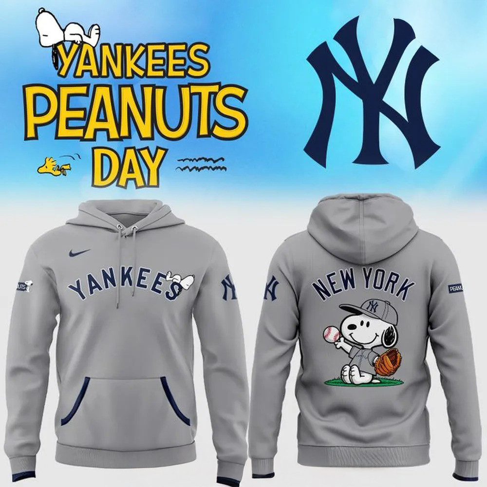 New York Yankees x Peanuts Snoopy Special Hoodie Gifts For Baseball Lovers
