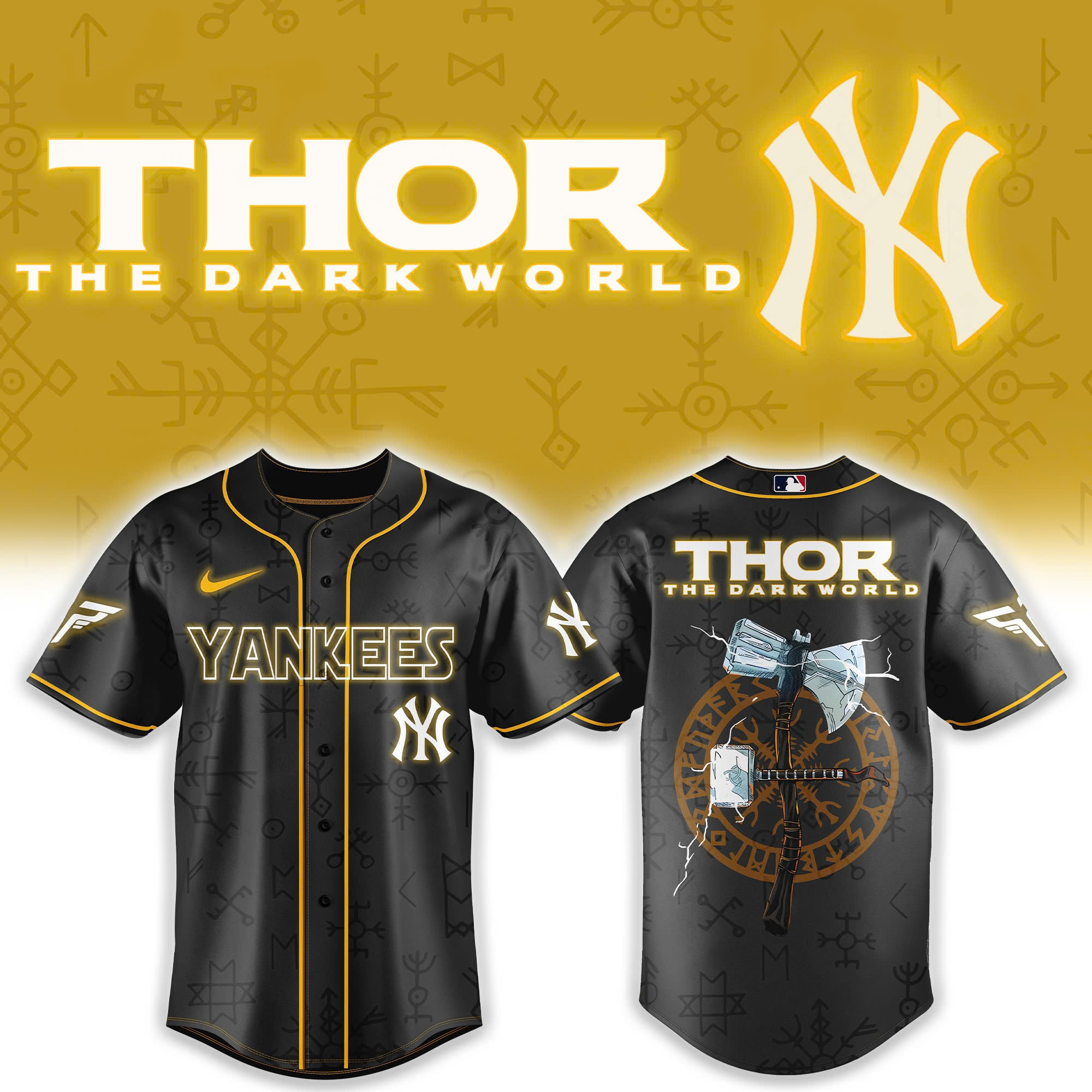 New York Yankees x Thor Avengers Jersey Presents For Baseball Fans