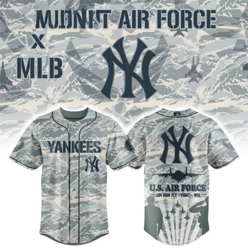 New York Yankees x Veteran U.S Air Force 2025 Baseball Jersey Best Gifts For Baseball Fans