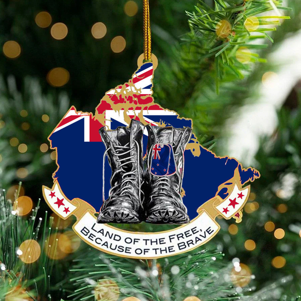 New Zealand Veteran Land Of The Free Because Of The Brave Ornament Remembrance Fallen Soldiers New Zealand Veteran Land Of The Free Because Of The Brave Ornament Remembrance Fallen Soldiers