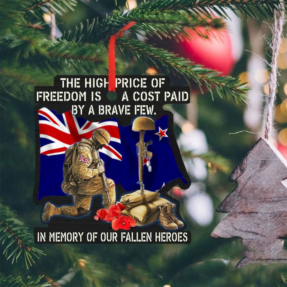 New Zealand Veteran The High Price Of Freedom Ornament Memorial Military Christmas Ornaments