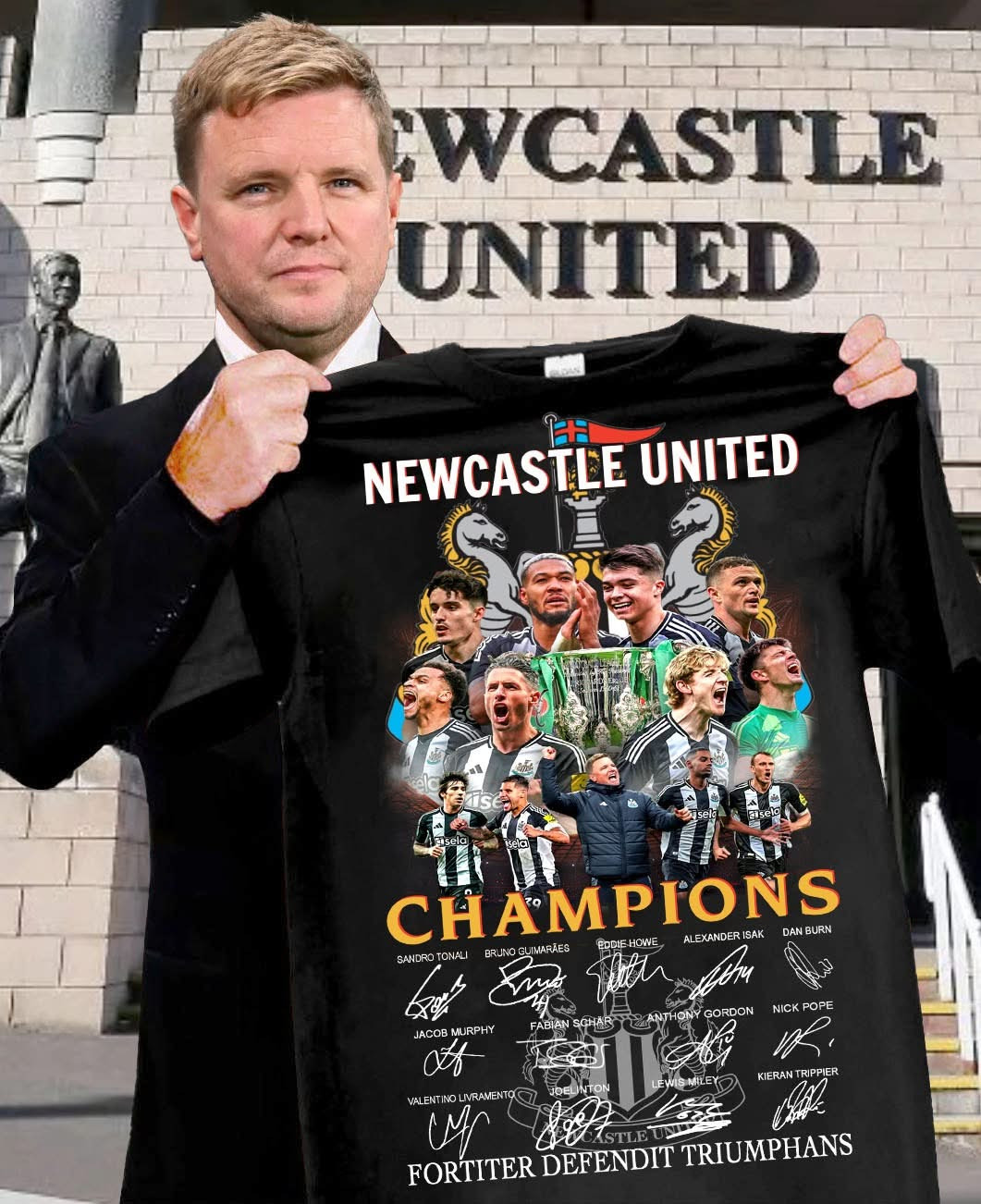 Newcastle United Champions Carabao Cup Shirt Gifts For Football Fan