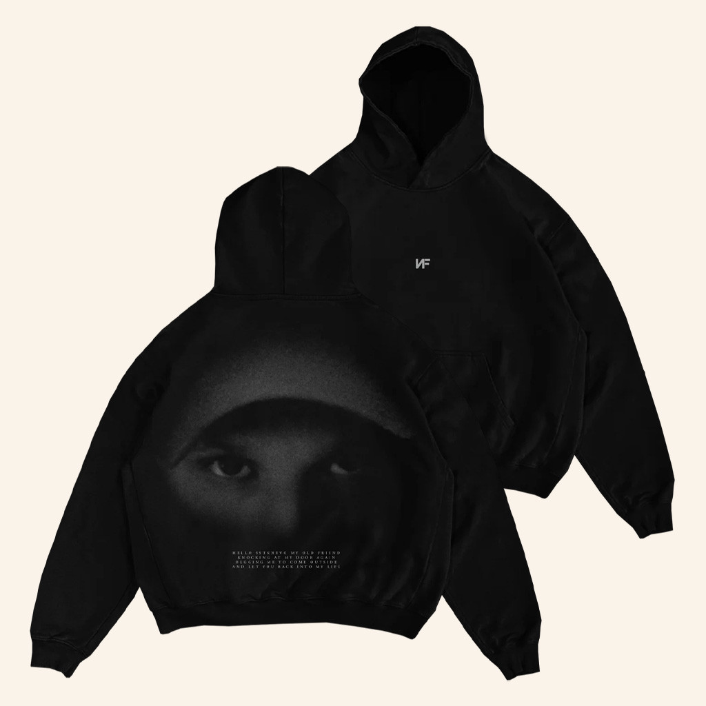 NF Merch Black Image Hoodie Best Gifts For Rapper Fans NF Merch Black Image Hoodie Best Gifts For Rapper Fans