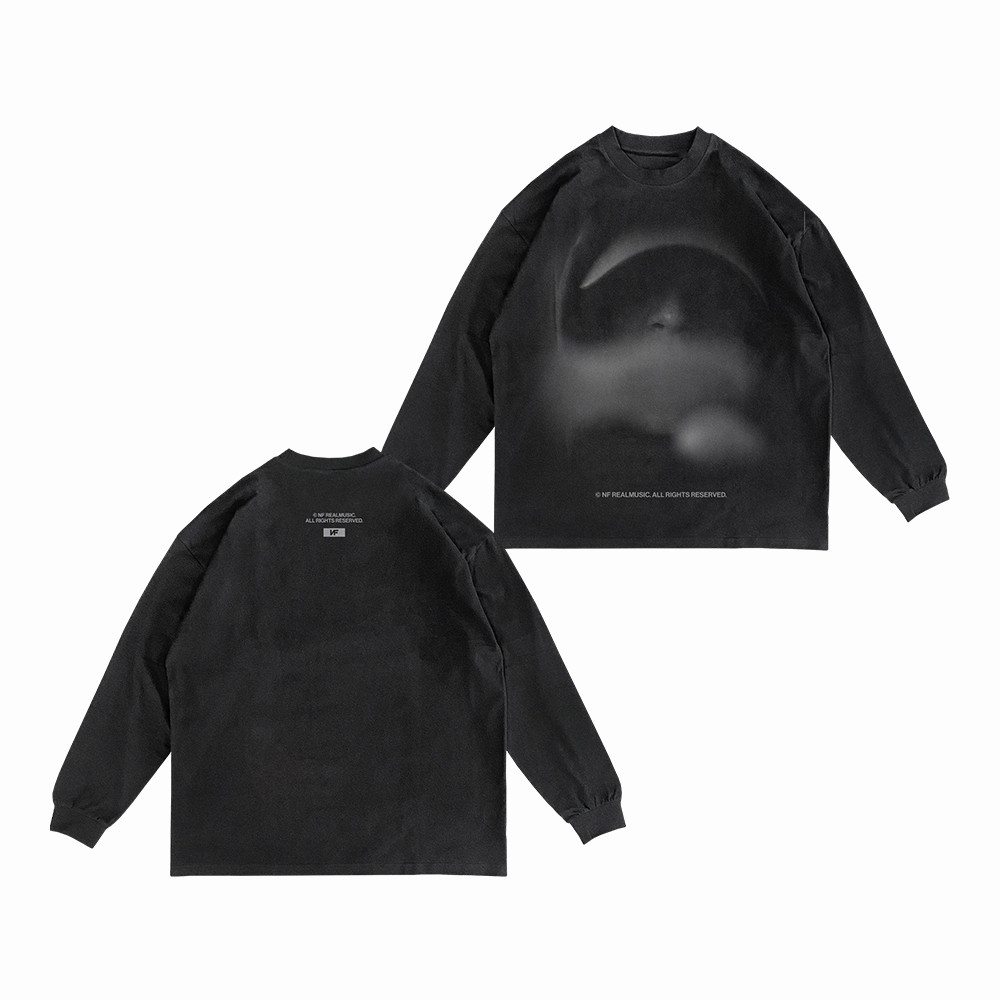 NF Merch Vintage Black Blur Long Sleeve Shirt Music Concert Apparel Best Gift For Fans