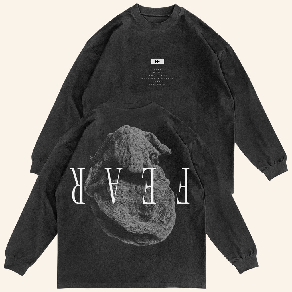 NF Merch Vintage Black FEAR Long Sleeve T-Shirt Music Lover Gifts For Him NF Merch Vintage Black FEAR Long Sleeve T-Shirt Music Lover Gifts For Him