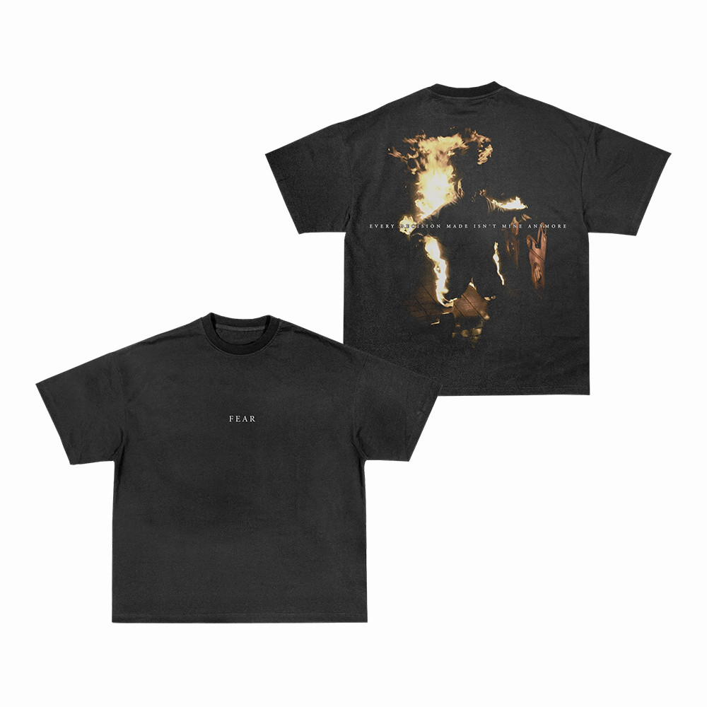 NF Merch Vintage Black Fire Photo T-Shirt Best Present For Music Lovers