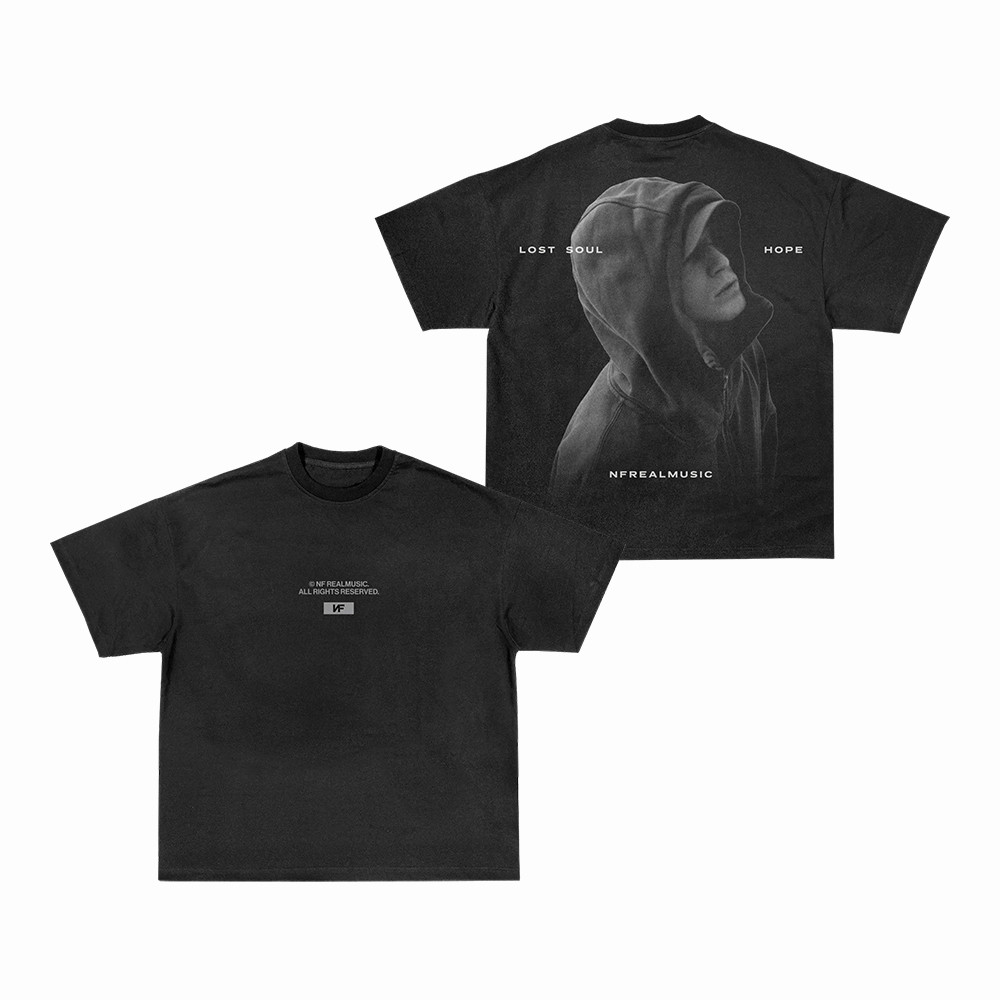 NF Merch Vintage Black Lost Soul Image T-Shirt Music Concert Tee Best Gift For Boyfriend