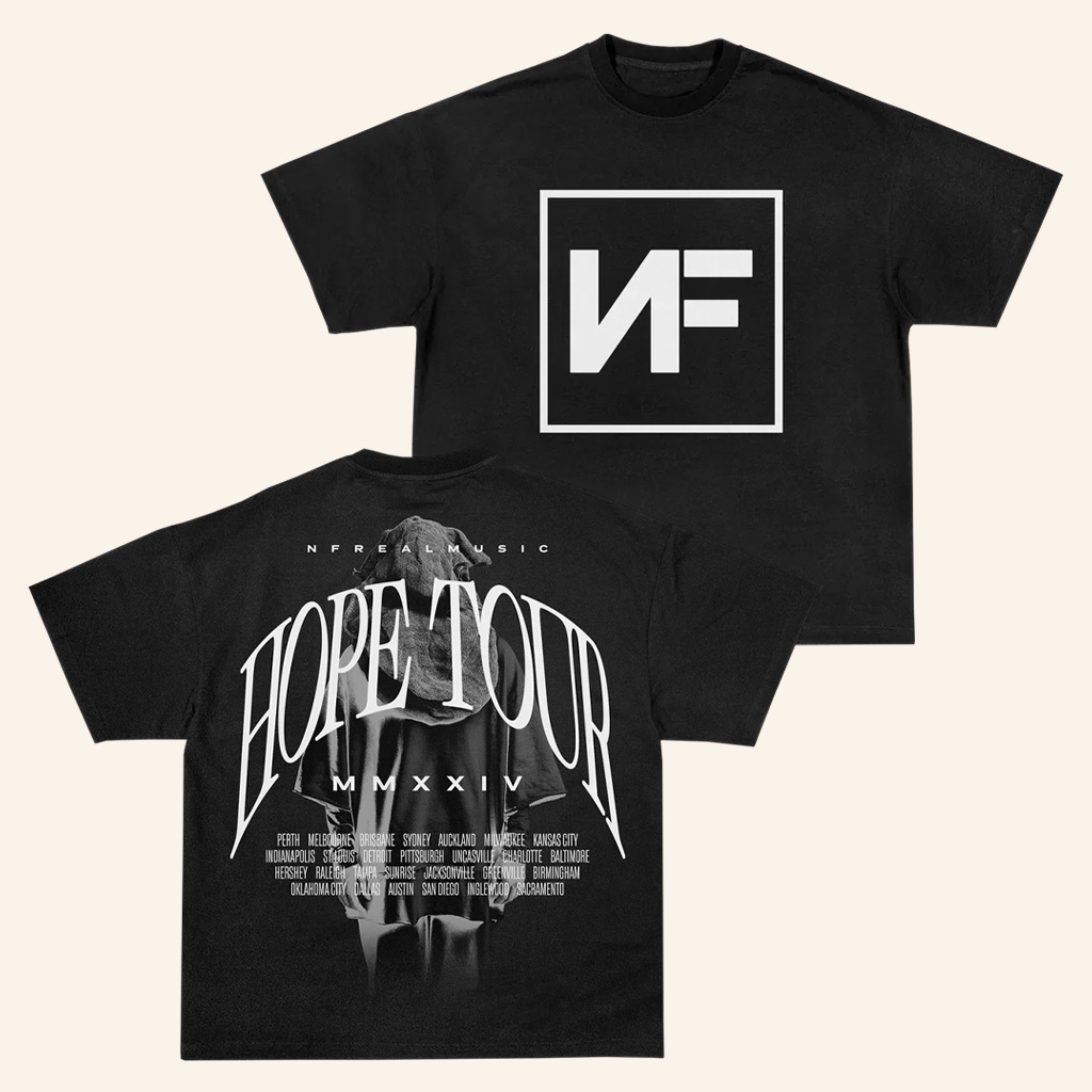 NF Real Music Merch Black Box HOPE TOUR 2024 T-Shirt Christmas Gifts For Boyfriend NF Real Music Merch Black Box HOPE TOUR 2024 T-Shirt Christmas Gifts For Boyfriend