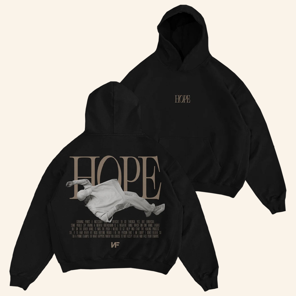 NF Real Music Merch Black HOPE Hoodie Christmas Gift Ideas For Dad NF Real Music Merch Black HOPE Hoodie Christmas Gift Ideas For Dad