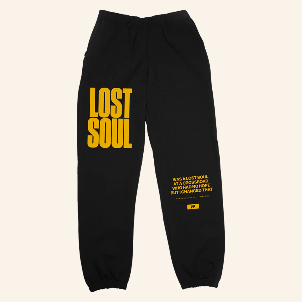 NF Real Music Merch Black Lost Soul Sweatpants Christmas Gift Ideas For Him NF Real Music Merch Black Lost Soul Sweatpants Christmas Gift Ideas For Him