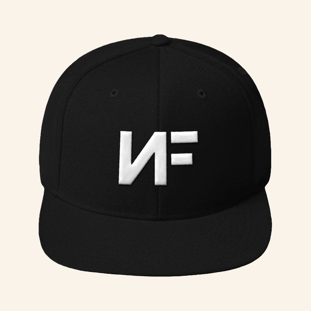 NF Real Music Merch NF Logo Embroidered Snapback Hat Xmas Gifts For Him NF Real Music Merch NF Logo Embroidered Snapback Hat Xmas Gifts For Him