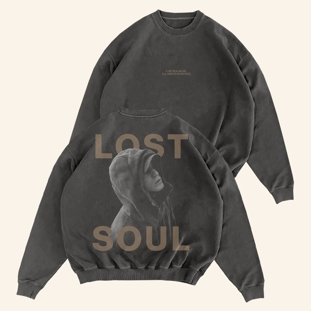 NF Real Music Merch Pepper Image Lost Soul Crewneck Sweatshirt Husband Christmas Gift Ideas NF Real Music Merch Pepper Image Lost Soul Crewneck Sweatshirt Husband Christmas Gift Ideas