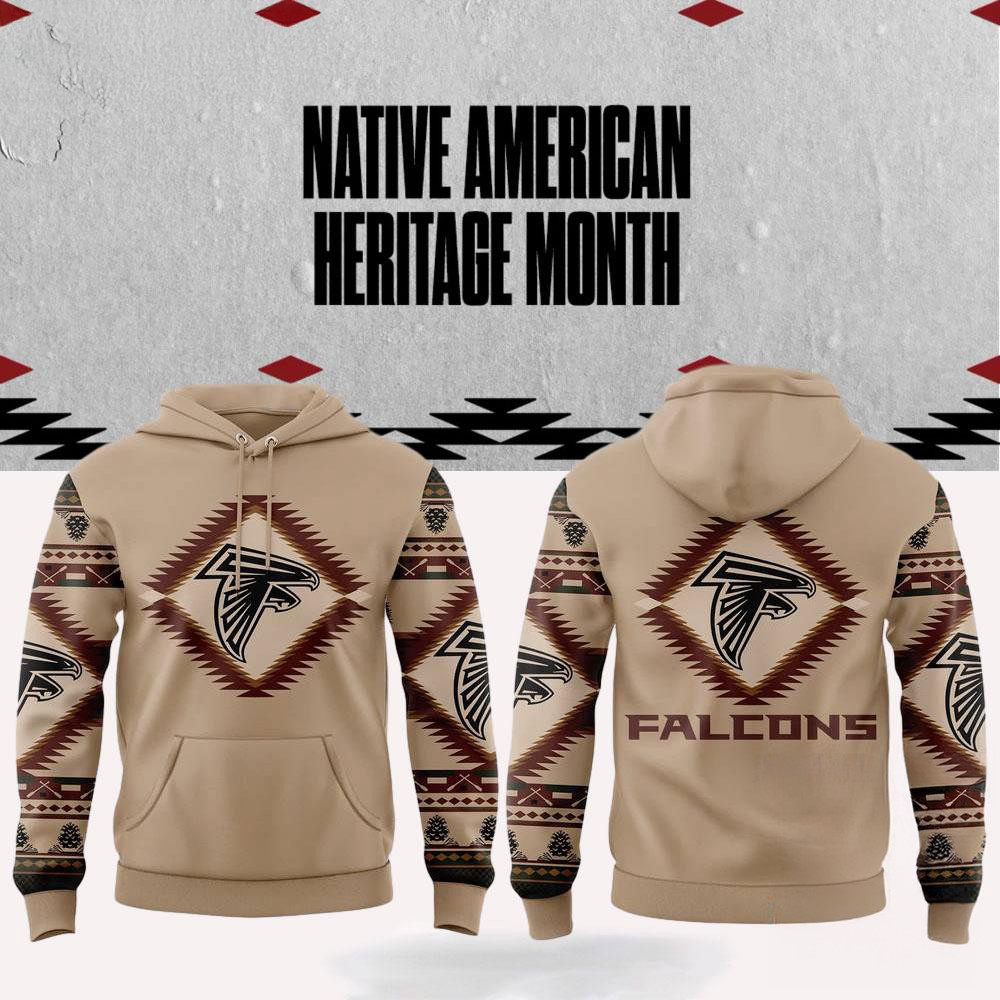 NFL Atlanta Falcons x National Native American Heritage Month Hoodie Gifts For Football Fans