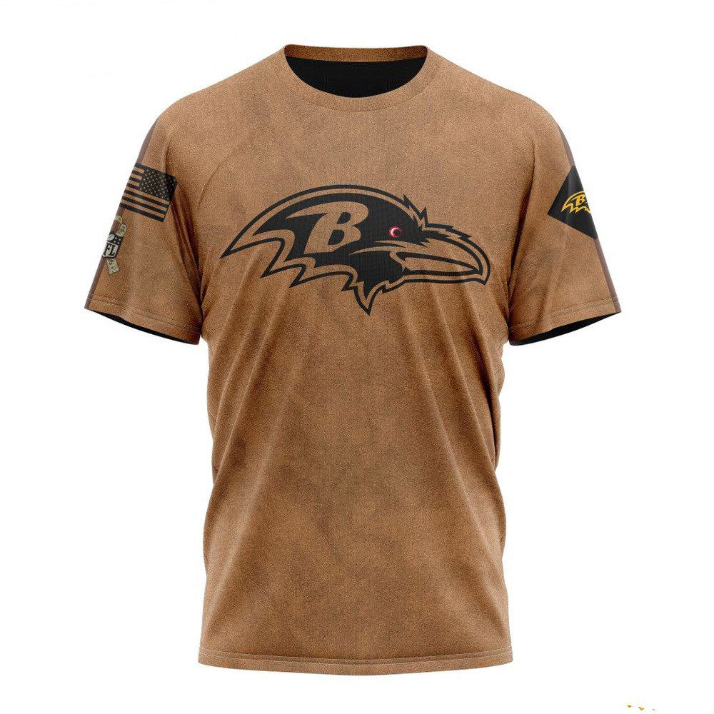 NFL Baltimore Ravens Salute To Service For Veterans Day T-Shirt Best Gift For Football Lovers