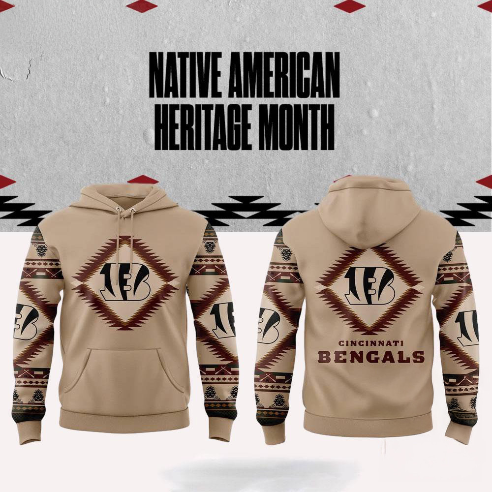 NFL Cincinnati Bengals x National Native American Heritage Month Hoodie Fan Gifts