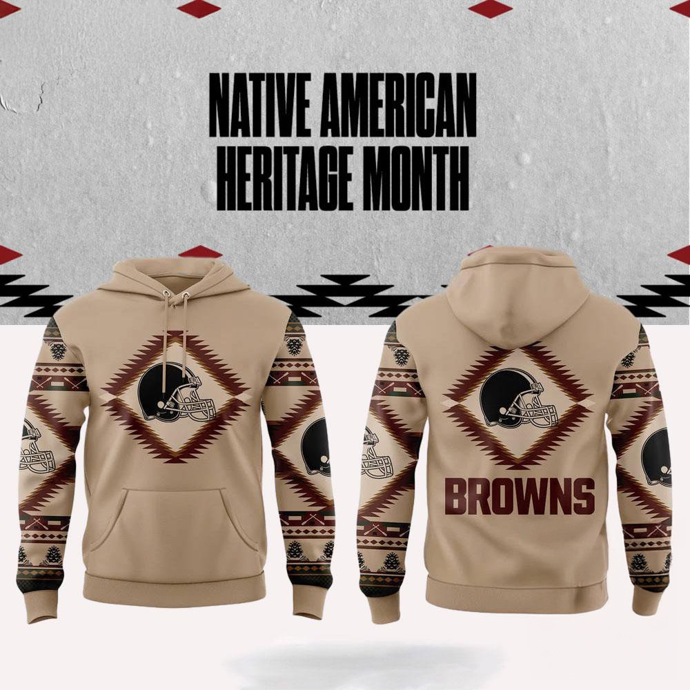 NFL Cleveland Browns x National Native American Heritage Month Hoodie Best Football Gifts