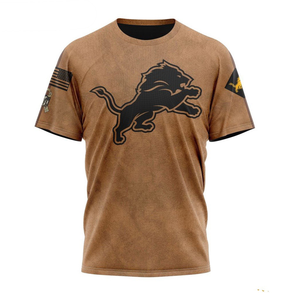 NFL Detroit Lions Salute To Service For Veterans Day T-Shirt Best Gifts For Football Fans