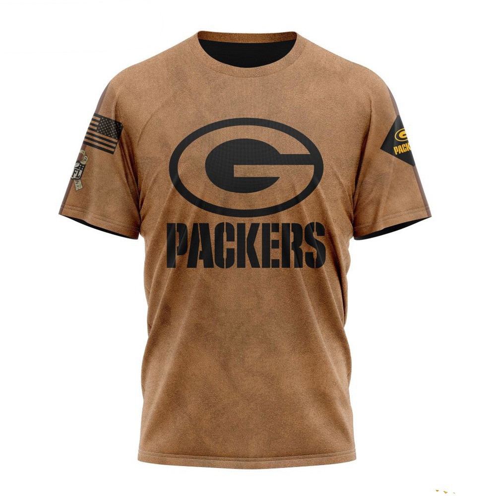 NFL Green Bay Packers Salute To Service For Veterans Day T-Shirt Football Lovers Gifts
