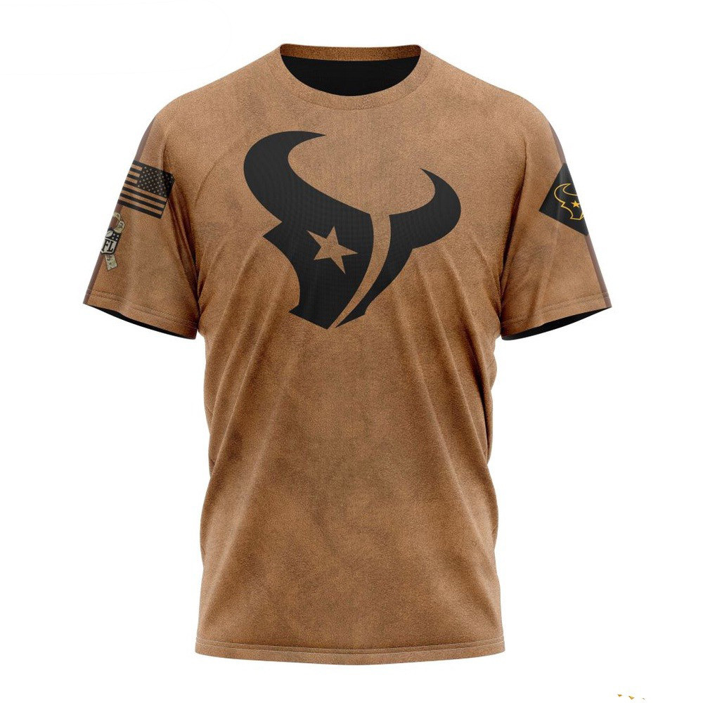 NFL Houston Texans Salute To Service For Veterans Day T-Shirt Best Gift For Football Lovers