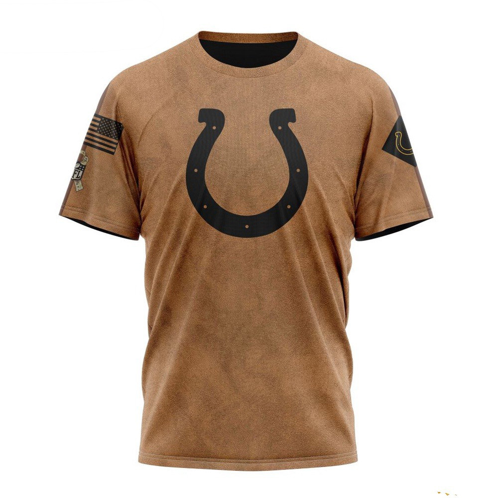 NFL Indianapolis Colts Salute To Service For Veterans Day T-Shirt Football Gifts For Men
