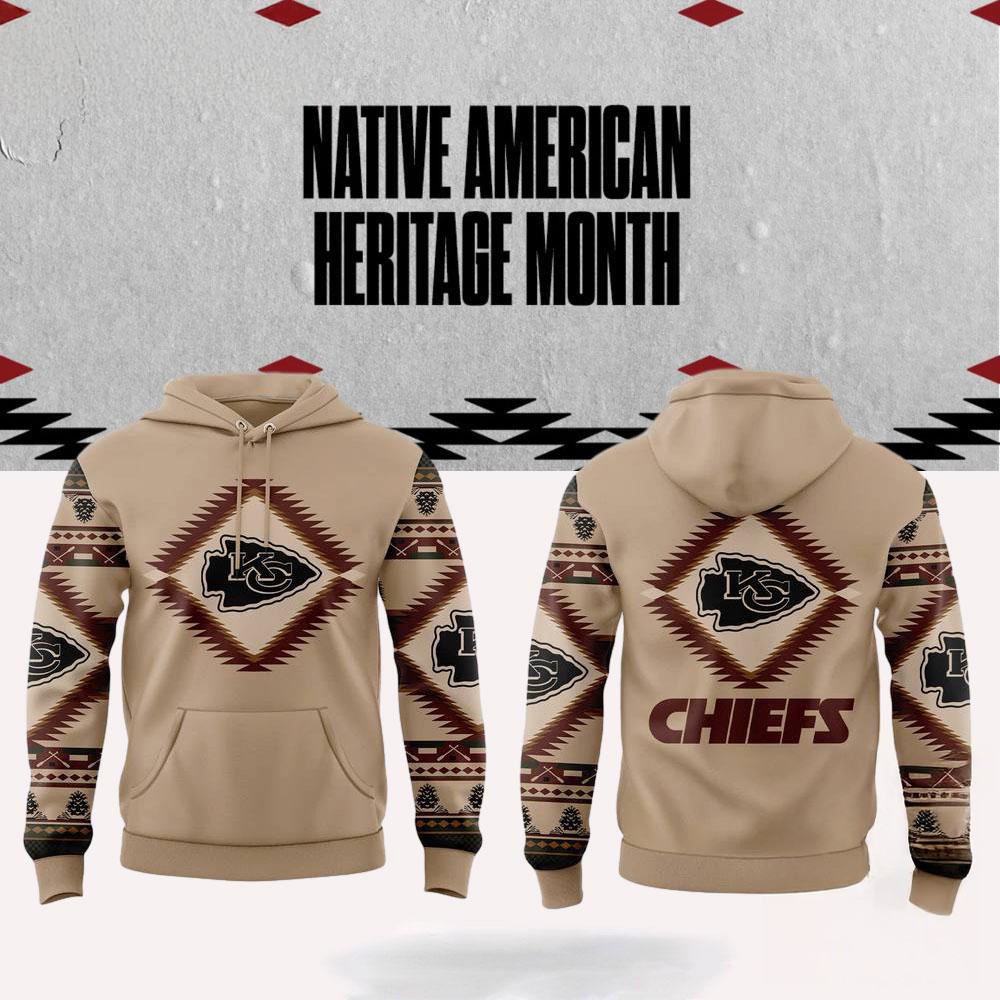 NFL Kansas City Chiefs x National Native American Heritage Month Hoodie Gifts For Football Fan