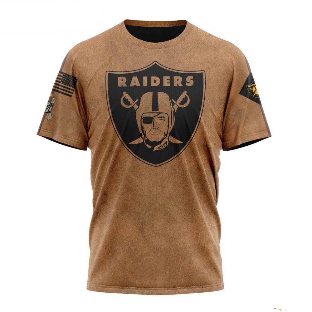 NFL Las Vegas Raiders Salute To Service For Veterans Day T-Shirt Football Themed Gifts