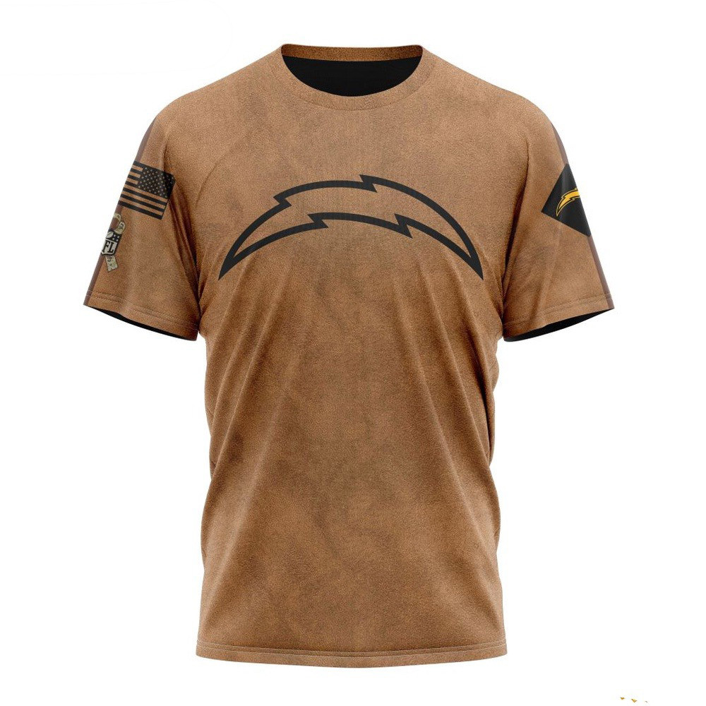 NFL Los Angeles Chargers Salute To Service For Veterans Day T-Shirt Football Fans Gifts