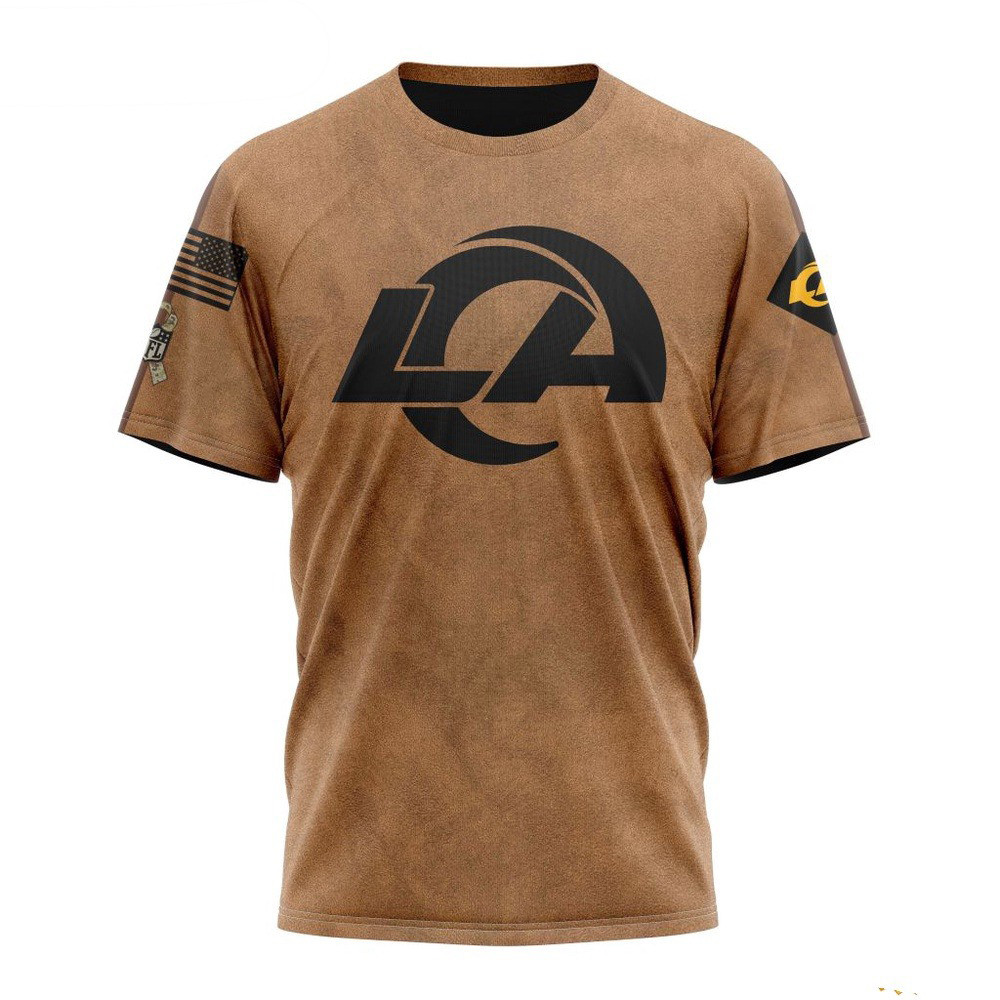NFL Los Angeles Rams Salute To Service For Veterans Day T-Shirt Football Fans Gifts