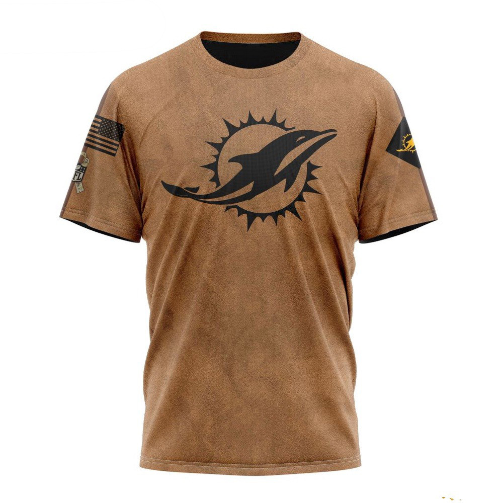 NFL Miami Dolphins Salute To Service For Veterans Day T-Shirt Presents For Football Lovers