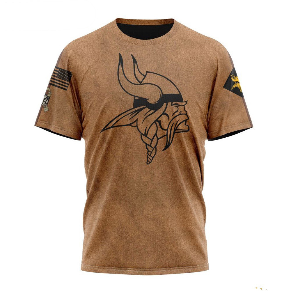 NFL Minnesota Vikings Salute To Service For Veterans Day T-Shirt Presents For Football Lovers