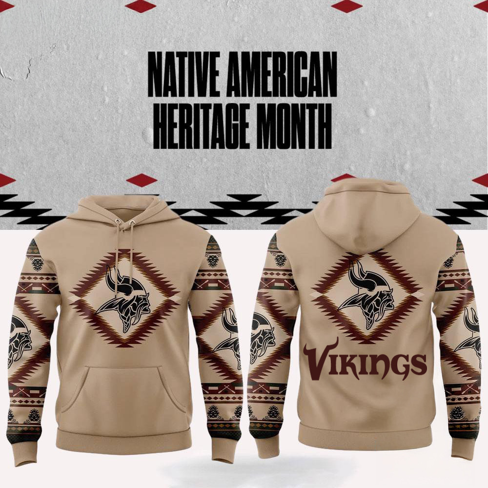 NFL Minnesota Vikings x National Native American Heritage Month Hoodie Gift For Football Lovers
