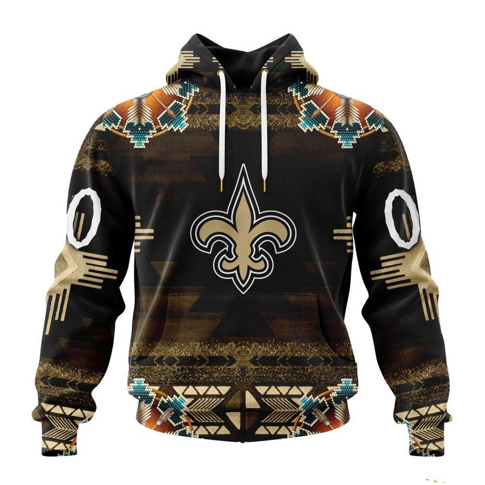 NFL New Orleans Saints Hoodie Native Design Hoodie Gifts For Fan