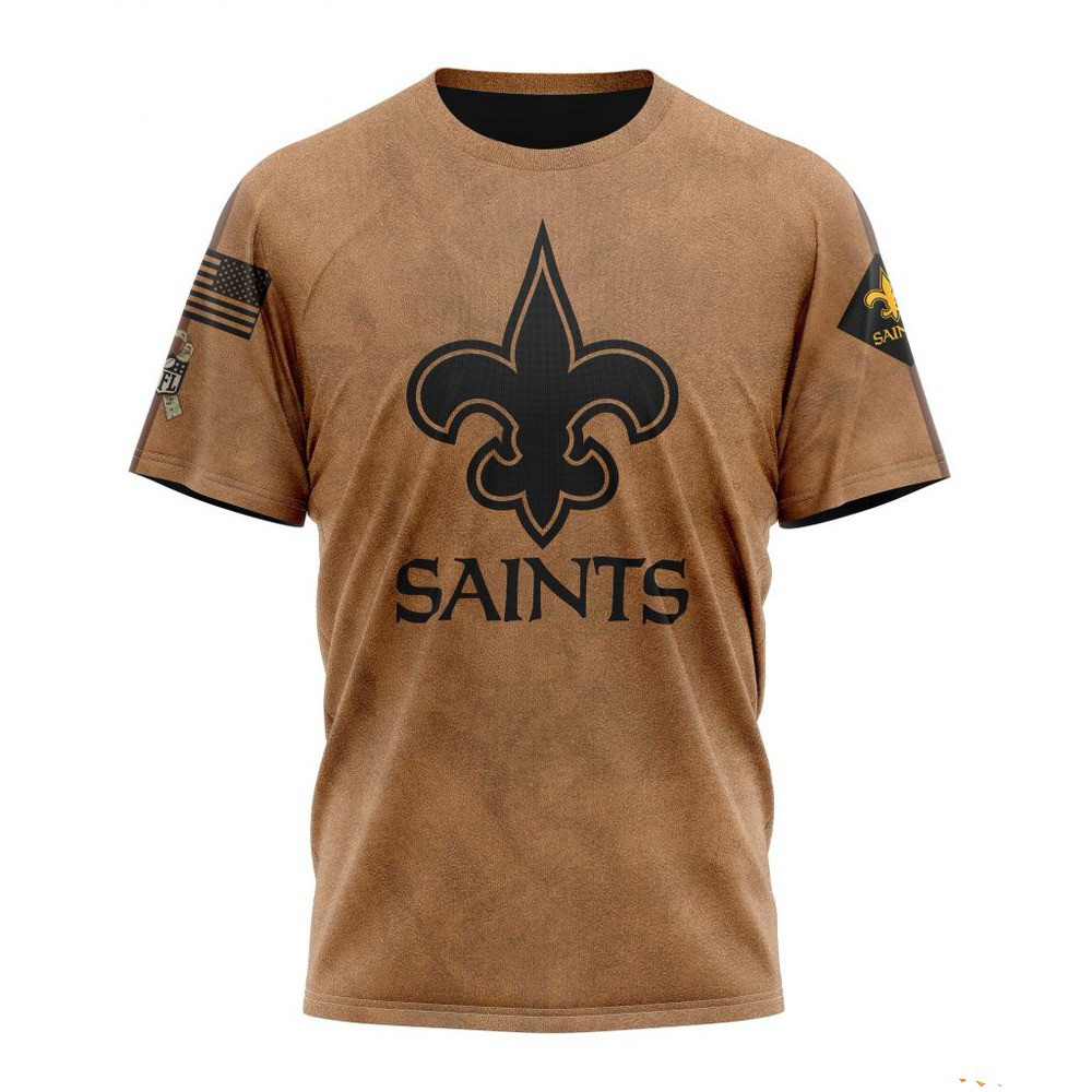 NFL New Orleans Saints Salute To Service For Veterans Day Shirt Unique Gifts For Football Lovers