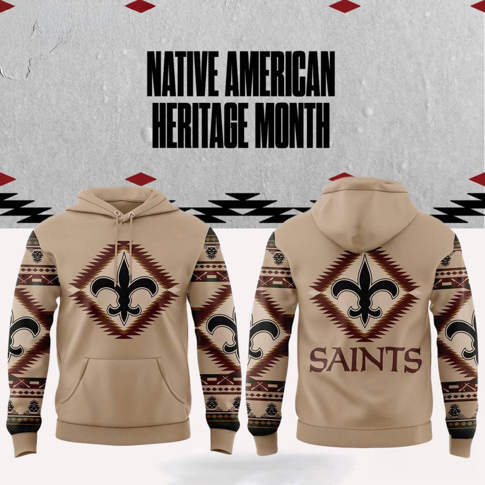 NFL New Orleans Saints x National Native American Heritage Month Hoodie Gift For Football Fan