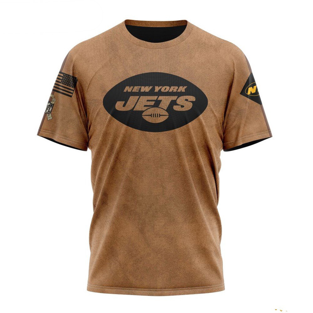 NFL New York Jets Salute To Service For Veterans Day T-Shirt Football Gifts For Men