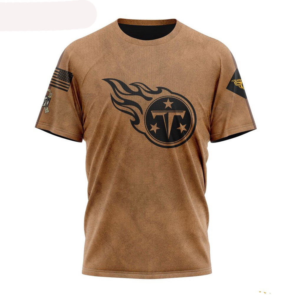 NFL Tennessee Titans Salute To Service For Veterans Day T-Shirt Football Themed Gifts