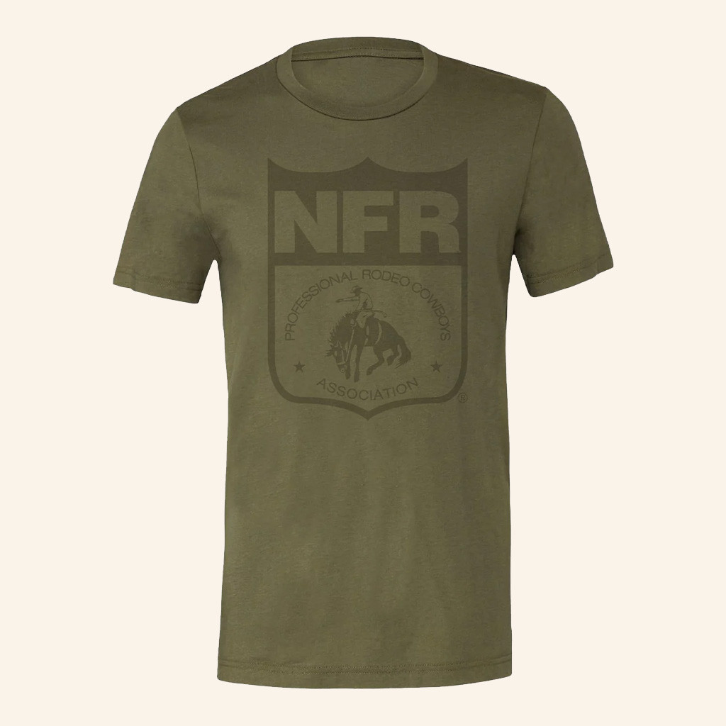 NFR Merch NFR Tonal Shield T-Shirt Birthday Gifts Ideas For Friends