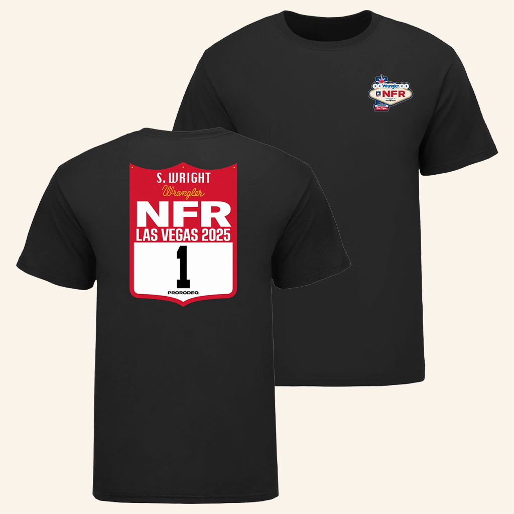NFR Merch Stetson Wright Wrangler NFR Las Vegas 2025 ProRodeo T-Shirt Gifts For Him