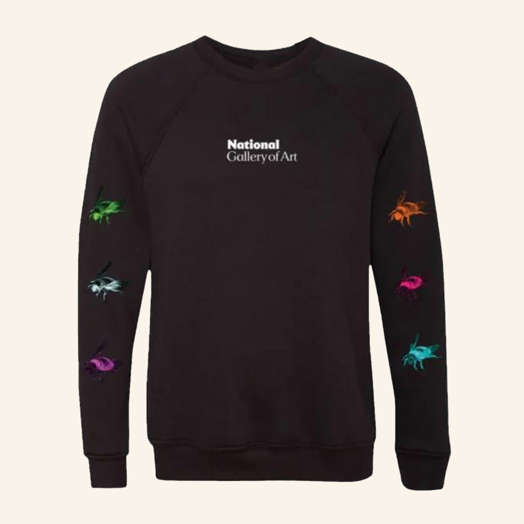 NGA Merch National Gallery Of Art Neon Bee Sweatshirt Gifts For Your Girlfriend