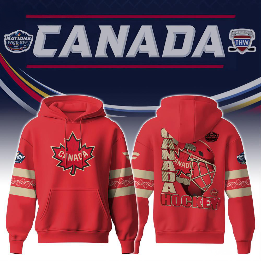NHL 4 Nations Canada Hoodie Gifts For Hockey Fan